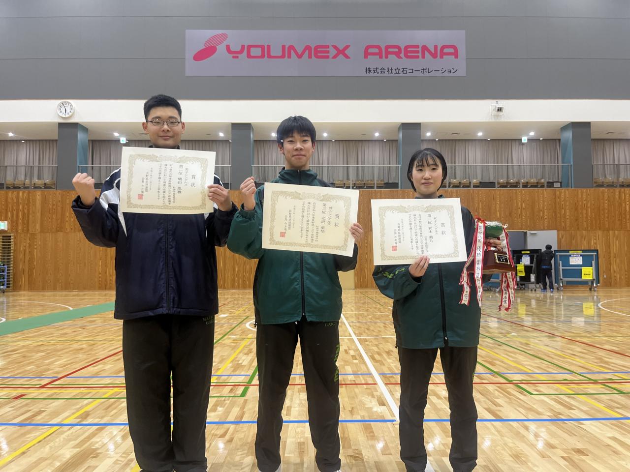 長野県ジュニア卓球選手権大会、東京選手権大会・大阪国際招待卓球選手権大会予選会結果　卓球部