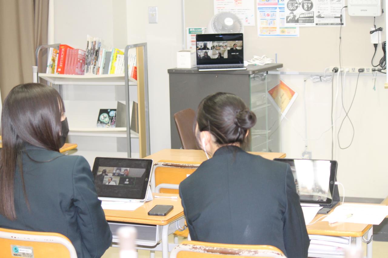 SSH探究教育　福井県立若狭高校との生徒交流会