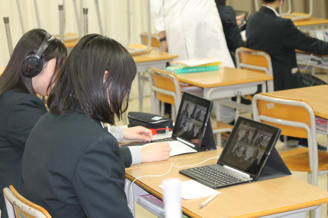 SSH探究教育　福井県立若狭高校との生徒交流会