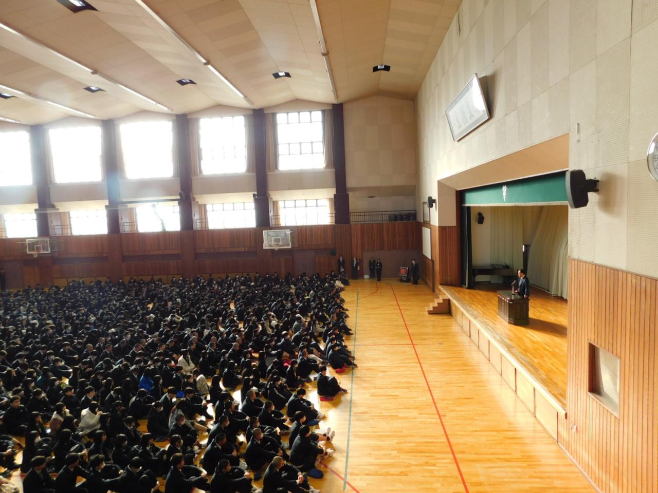 3学期始業式が行われました