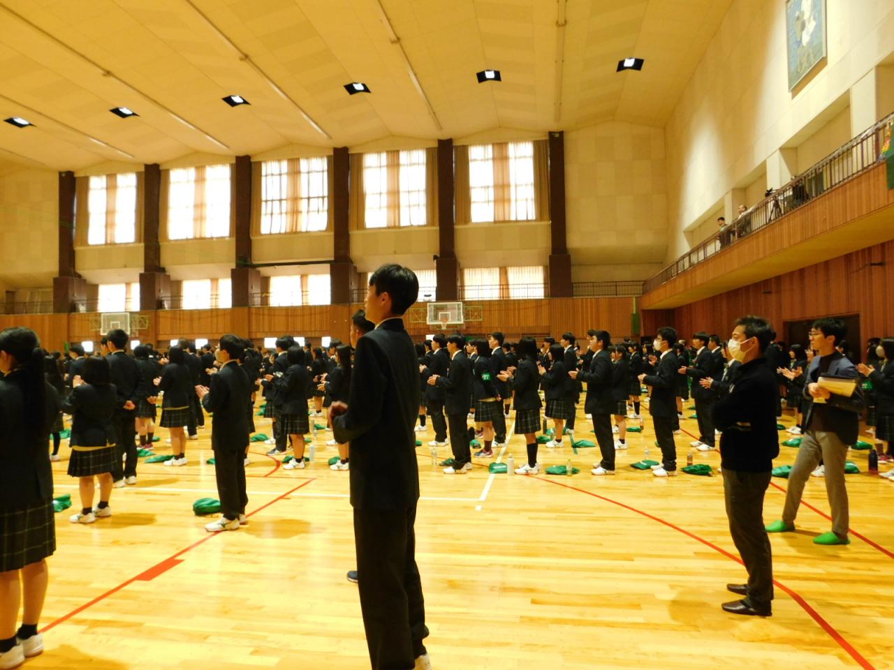 応援練習が行われました