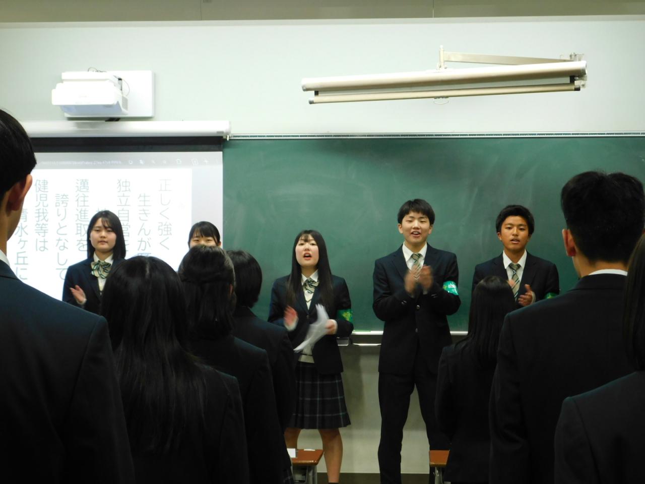 応援練習が行われました