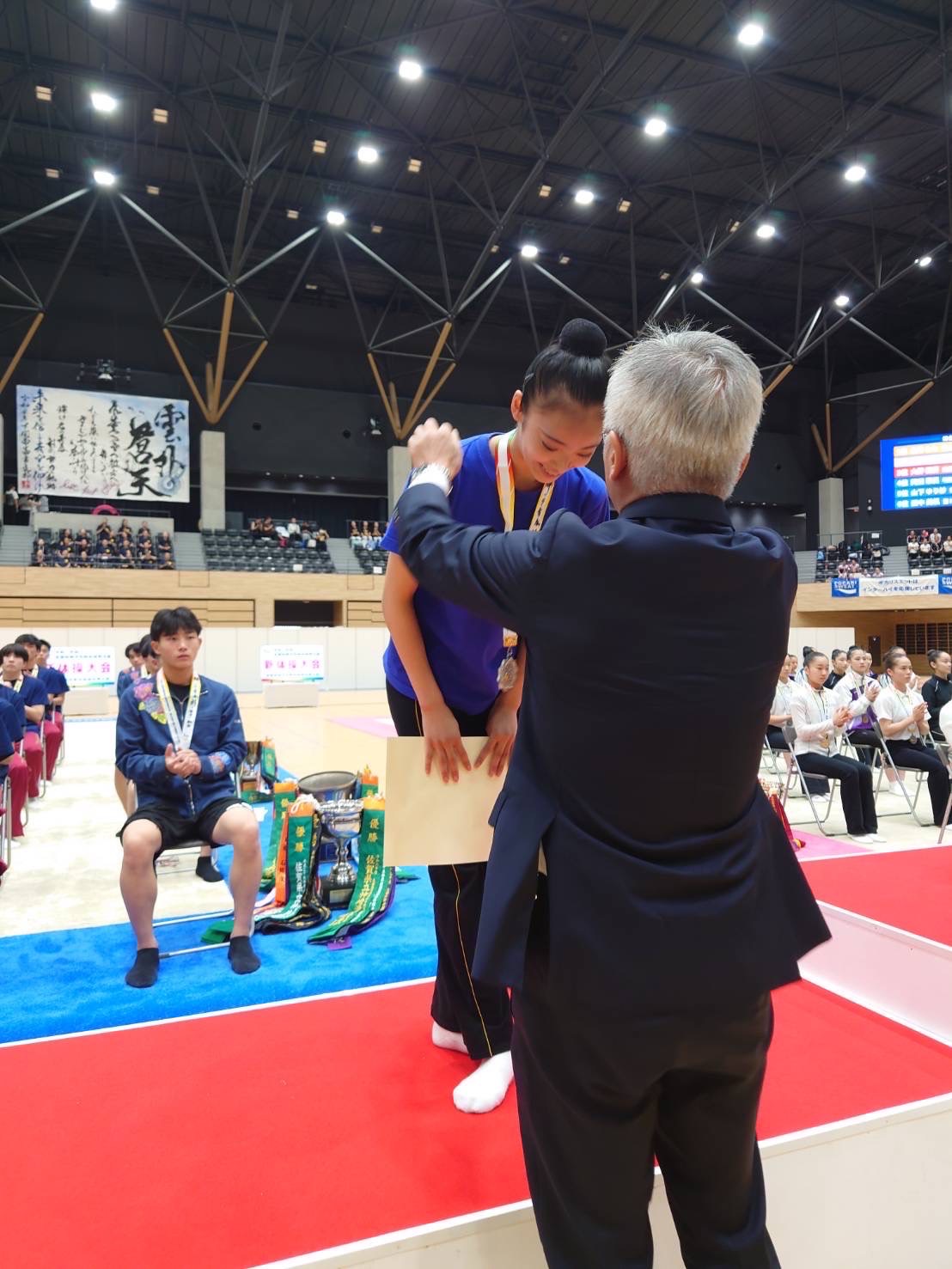 【新体操】全国高校総体（インターハイ）　女子個人総合 準優勝