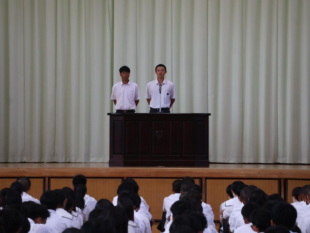 2学期始業式が行われました