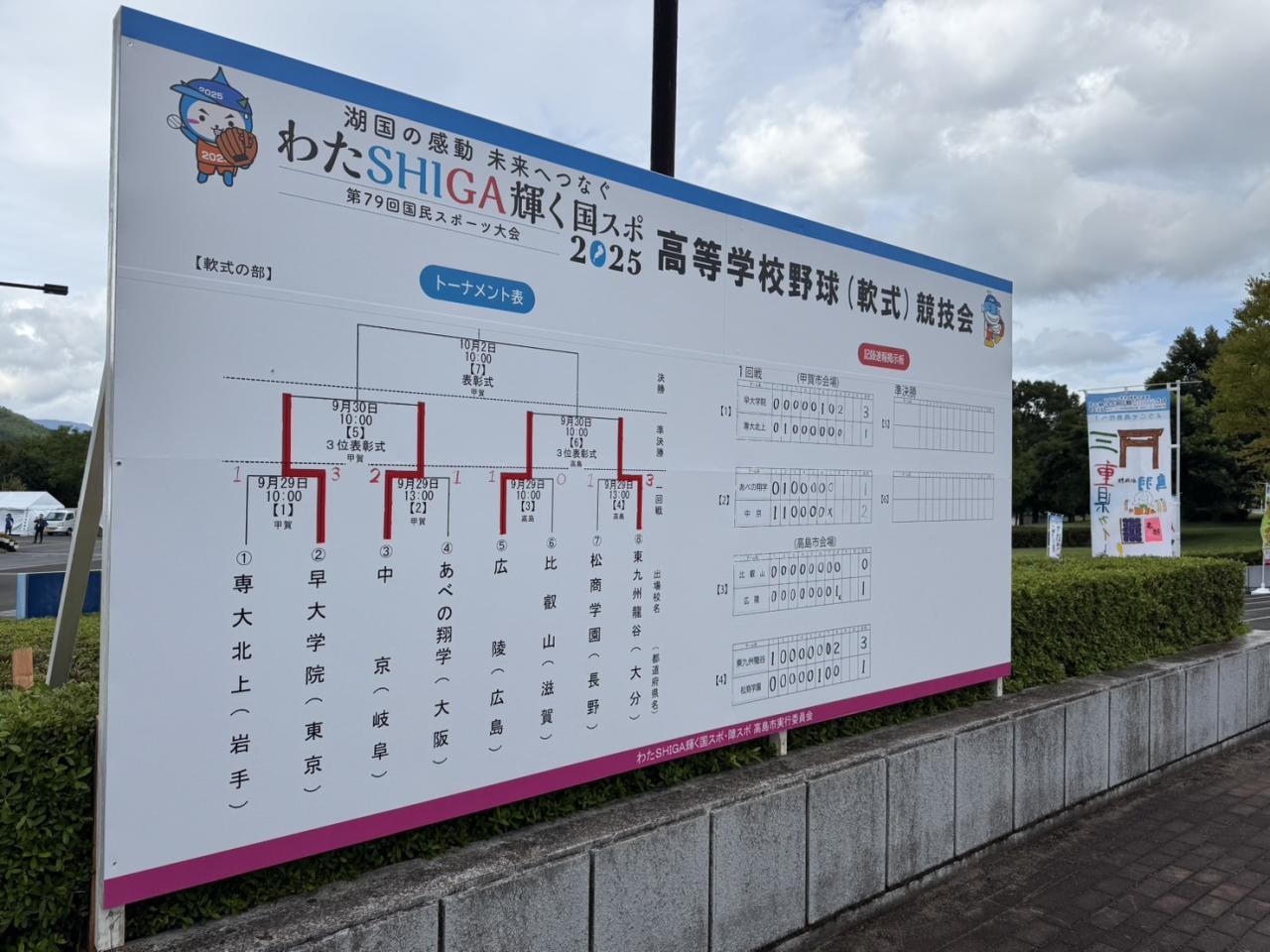 【軟式野球部】第79回国民スポーツ大会 高等学校野球（軟式）競技会結果　