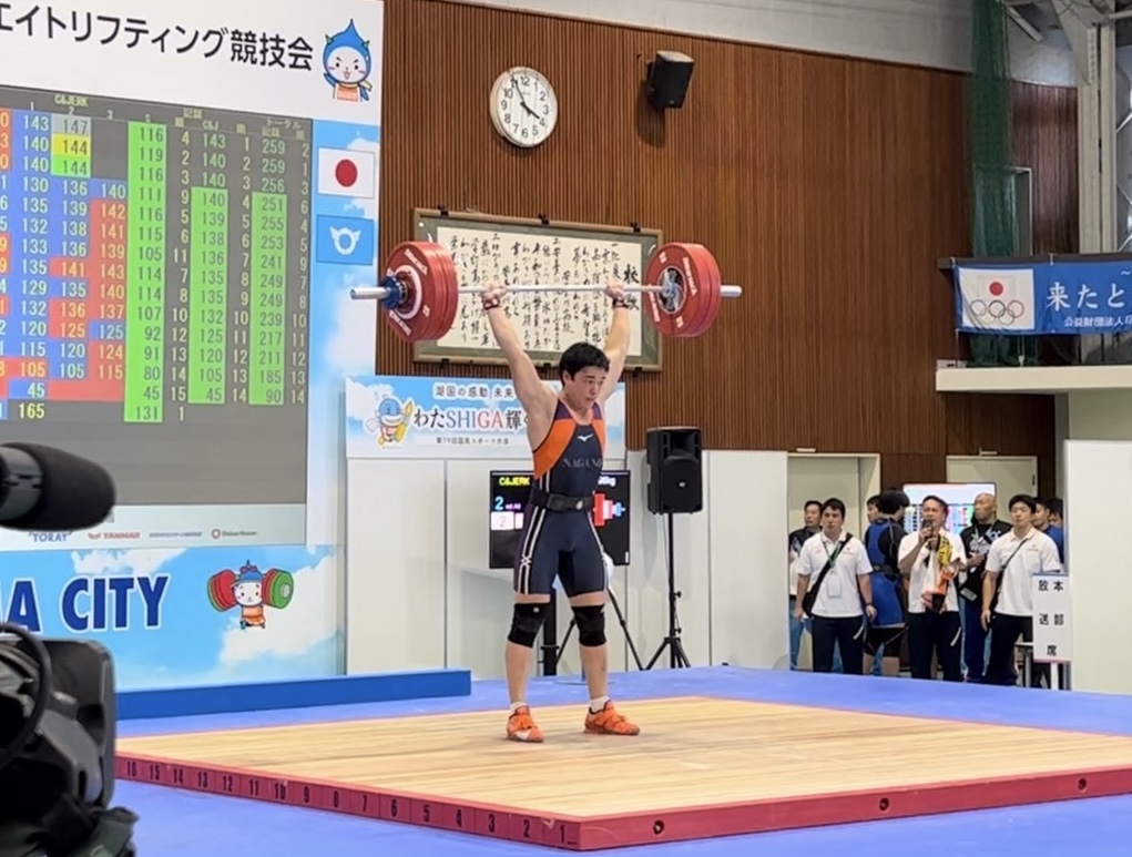 ウエイトリフティング部 国民スポーツ大会結果　川口 祐太朗　準優勝！