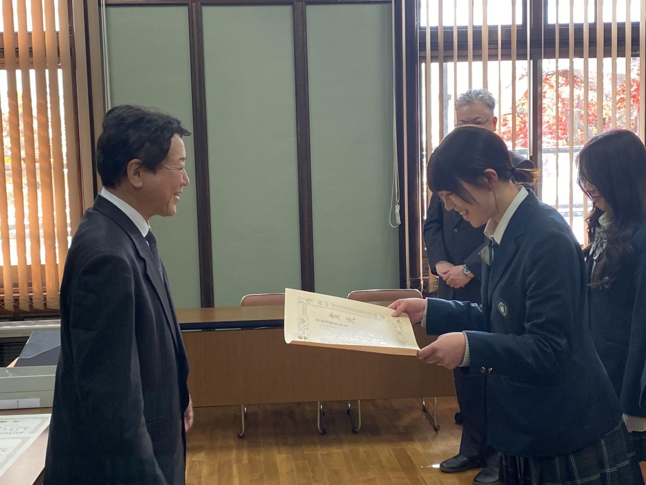 長野学生科学授与式