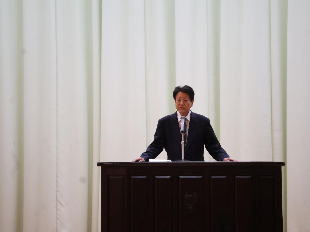 3学期終業式・離任式が行われました