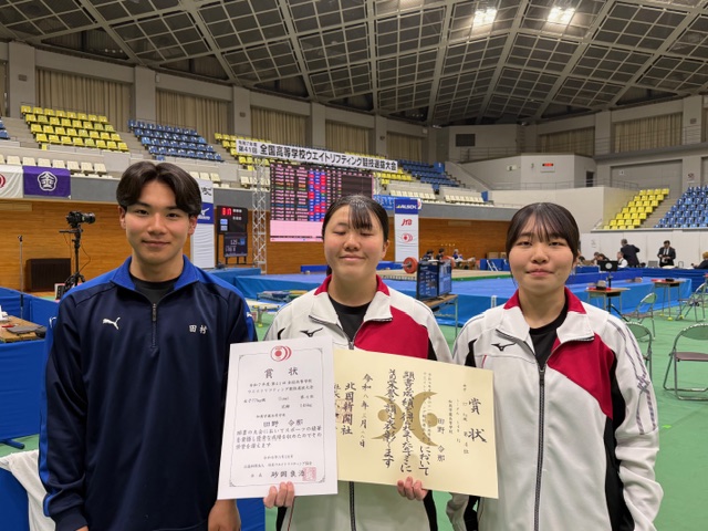 ウエイトリフティング全国高校選抜大会結果