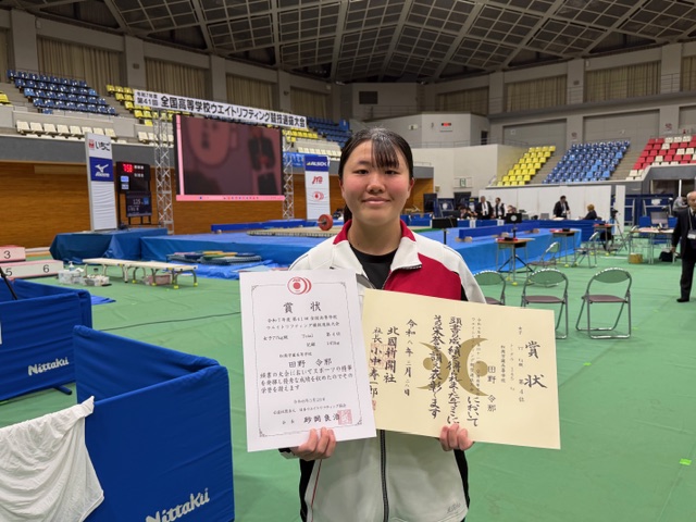 ウエイトリフティング全国高校選抜大会結果