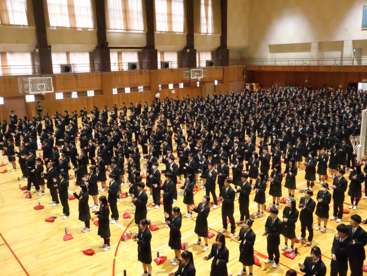 1学年応援練習を実施しました