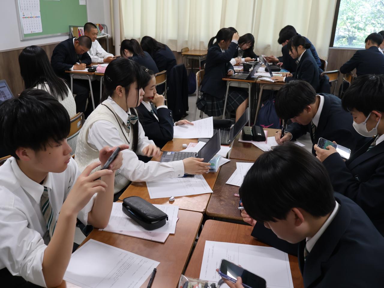 SSH探究教育 1年生のSSH授業がスタート