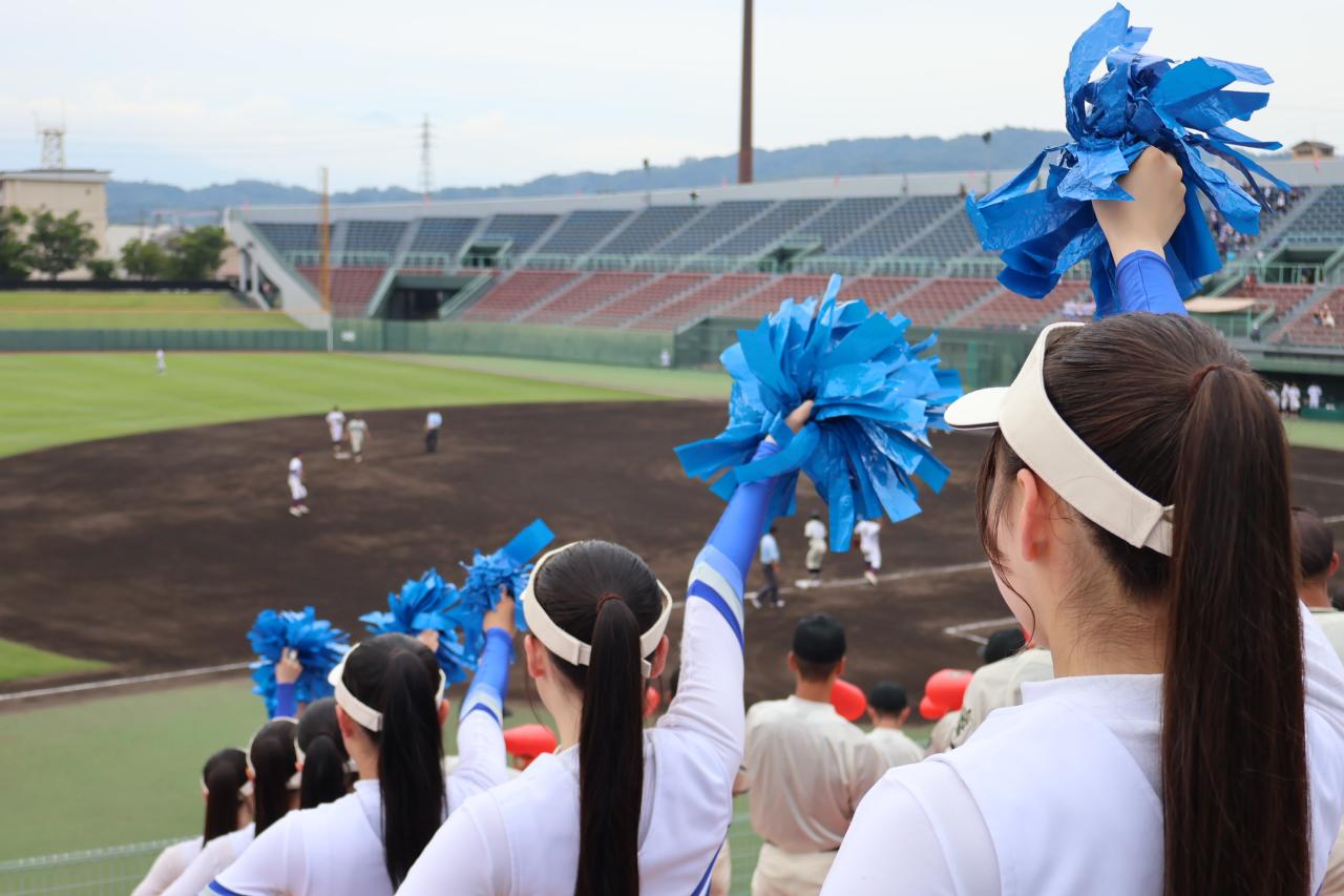 夏の高校野球長野大会で生徒たちの応援で勝利しました