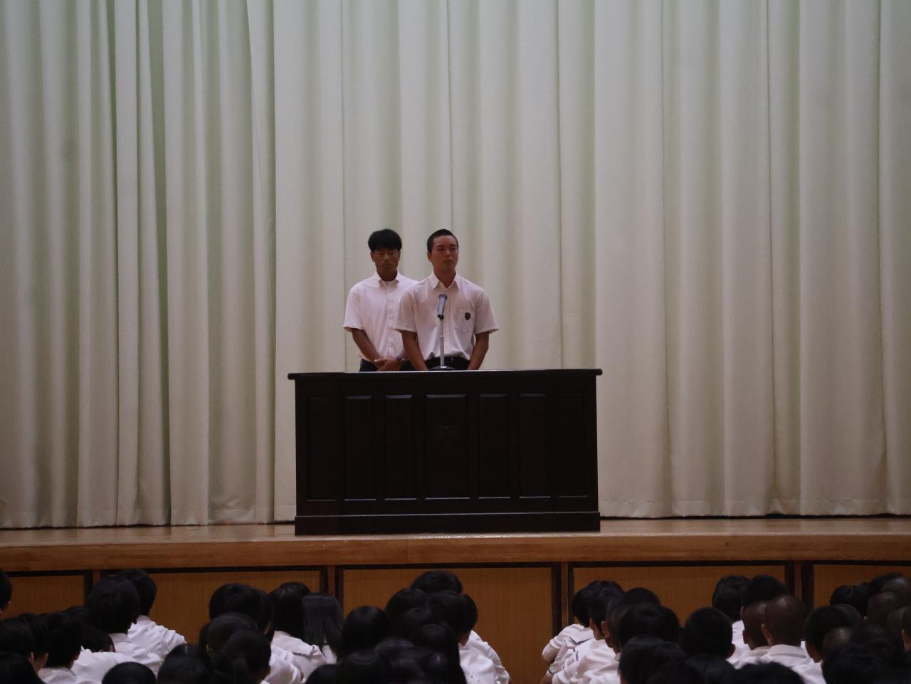 2学期始業式が行われました