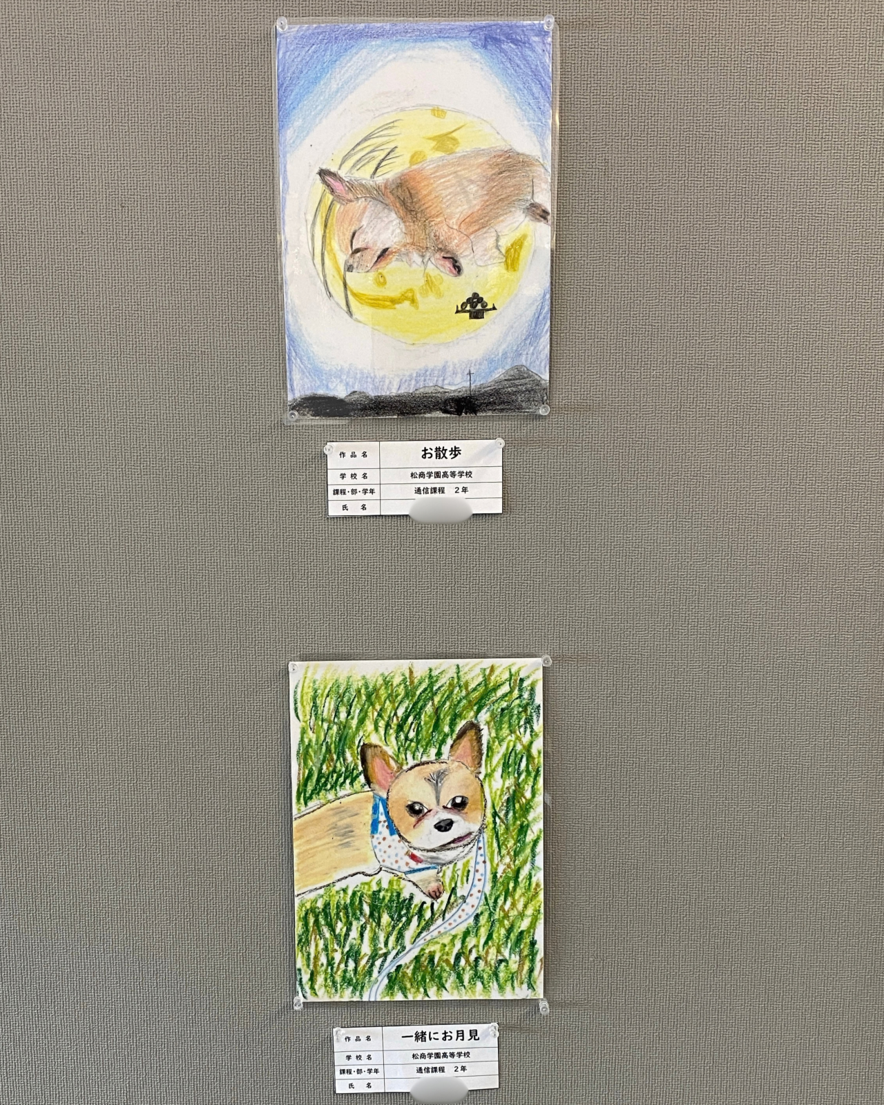 【通信制課程】生活体験発表大会に作品を展示しました。